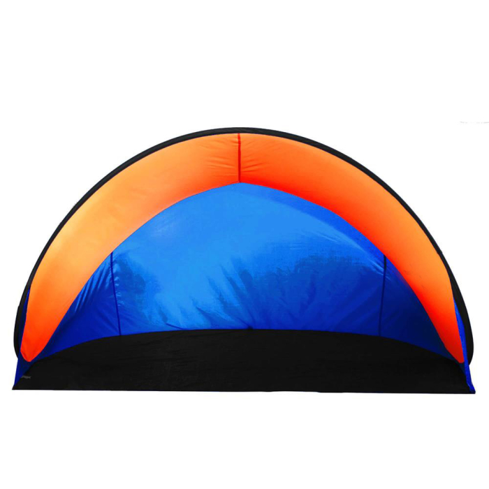 Cort plaja si picnic semi-deschis Sersimo, protectie UV, 200x120x110cm, portocaliu [7]
