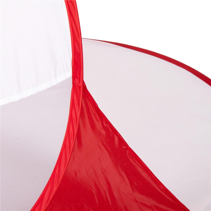 Cort plaja si picnic semi-deschis Sersimo, protectie UV, 200x120x95cm, rosu [6]