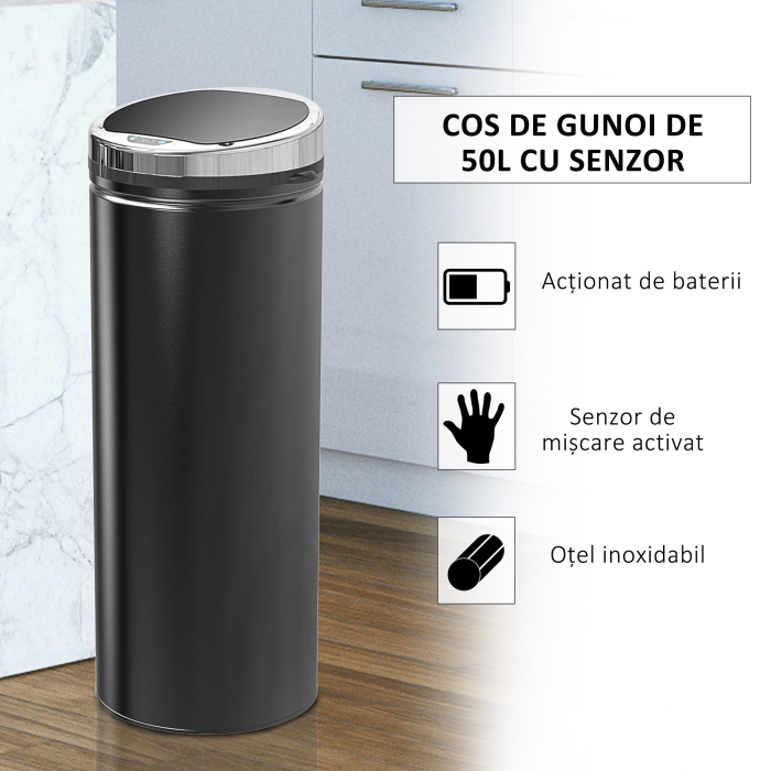  Cos de Gunoi Automat 50L - Senzor Infrarosu & Design Igienic [4]