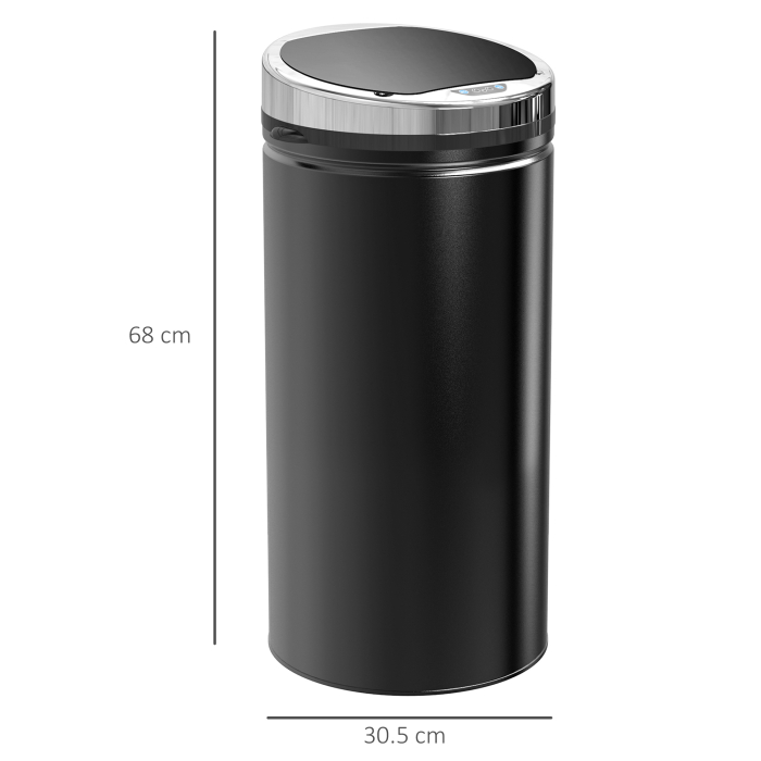  Cos de gunoi automat de 50L cu senzor infrarosu, din otel si plastic, 30.5x30.5x81.5cm [3]