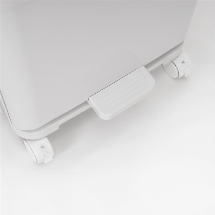 Cos de gunoi pentru colectare selectiva cu 3 compartimente, pe roti, 42 L, alb [16]