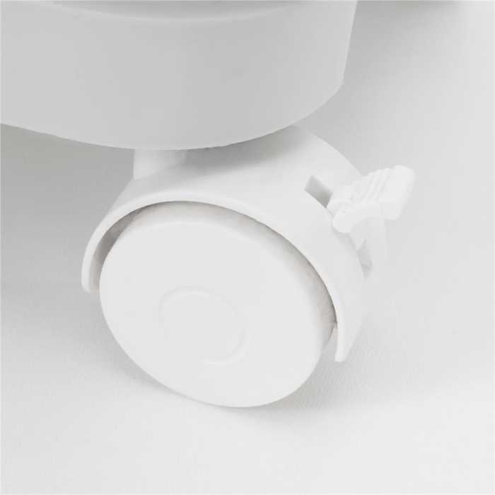 Cos de gunoi pentru colectare selectiva cu 3 compartimente, pe roti, 42 L, alb [36]