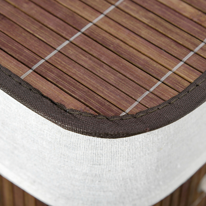  cos de rufe din bambus, 100L, 2 compartimente [4]