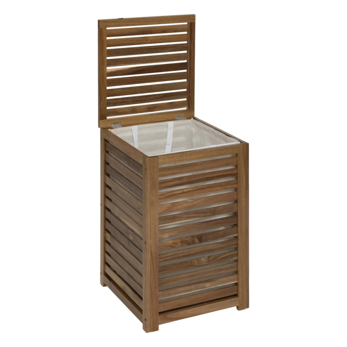 Cos rufe 65L 5Five Acacia din lemn de acacia, 40x40x60 cm, natur [5]