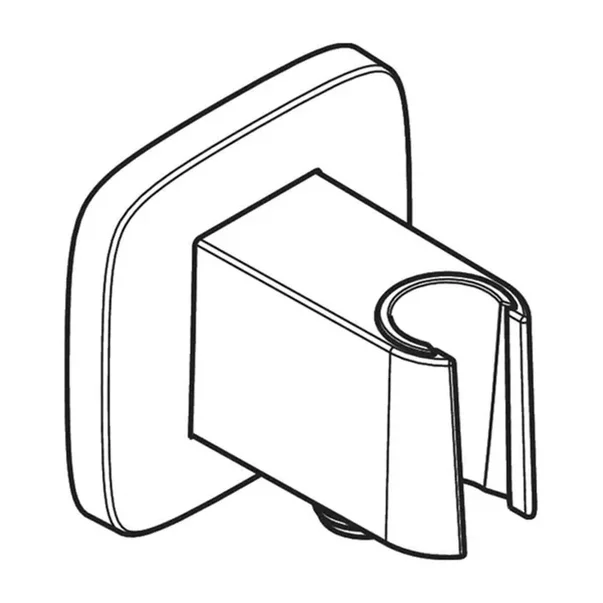 Cot conector dus auriu Hansgrohe FixFit cu agatatoare patrat [2]