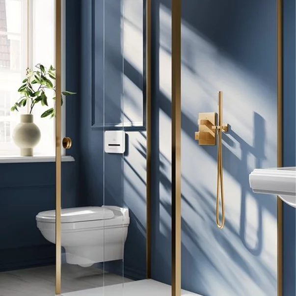 Cot de iesire dus Villeroy&Boch Universal patrat cu suport para auriu periat [2]