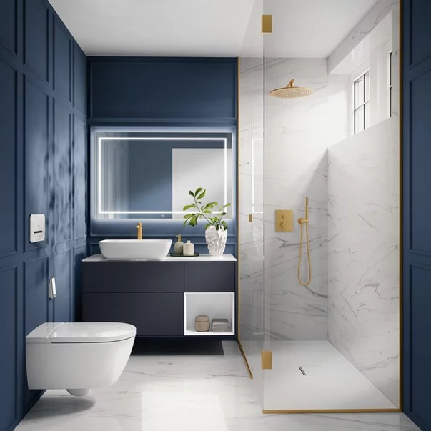 Cot de iesire dus Villeroy&Boch Universal rotund cu suport para auriu periat [8]