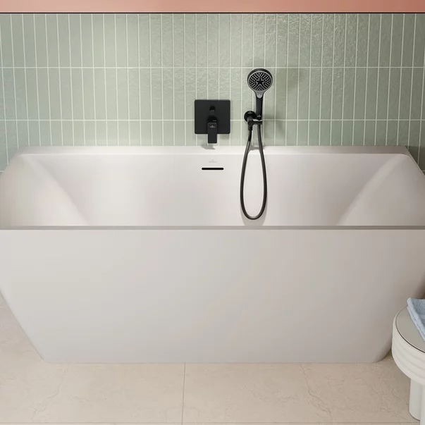 Cot de iesire dus Villeroy&Boch Universal rotund cu suport para negru mat [7]