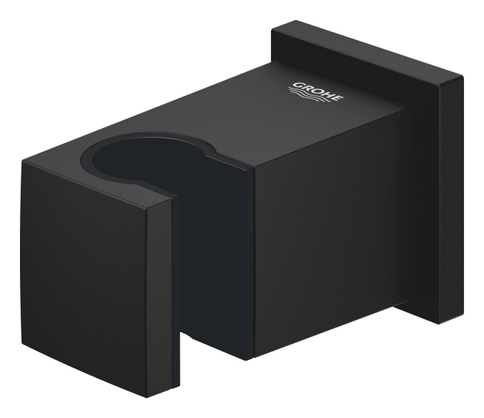 Cot iesire dus Grohe 26370KF0, Euphoria, 1/2'' x 1/2'', suport para, mat, negru [2]