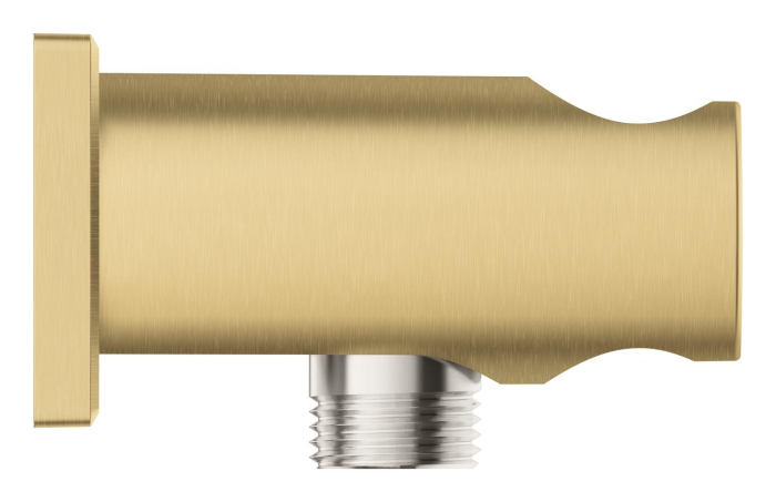 Cot iesire dus Grohe 26659GN0, Rainshower SoftSquare, 1/2'' x 1/2'', suport para, mat, auriu [2]