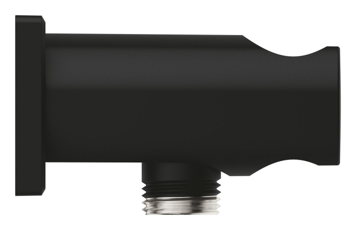 Cot iesire dus Grohe 26659KF0, Rainshower, 1/2'' x 1/2'', suport para, mat, negru [2]