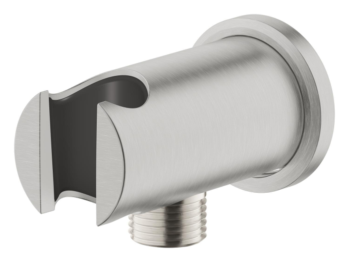 Cot iesire Grohe 26658DC0, Rainshower, 1/2'' x 1/2'', suport para, mat, otel satinat [3]