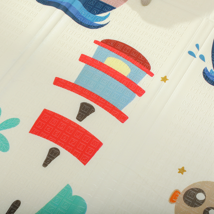  Covoras bebelusi pliabil, fata-verso, 196x176cm, tema cerbi si balene [9]