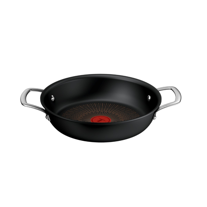 Cratita cu capac Tefal Excellence+ G3308802, 24 cm, invelis antiaderent, tehnologie FUSIONCORE, Thermo-Signal™, manere nituite, aluminiu, inductie,  [5]