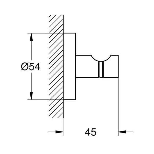 Cuier Grohe Essentials antracit periat Hard Graphite [2]