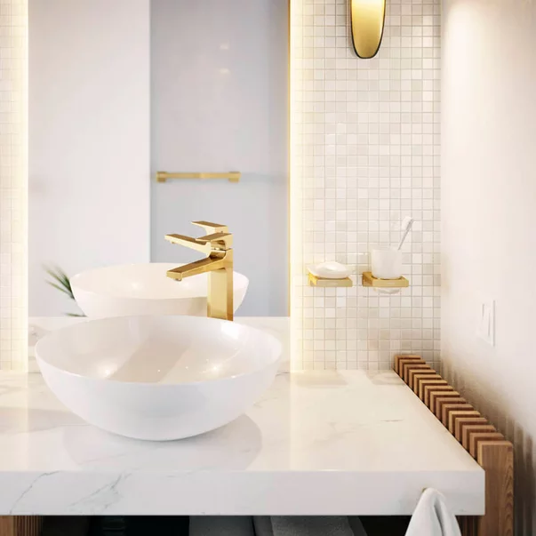 Cuier Hansgrohe AddStoris auriu lucios [4]