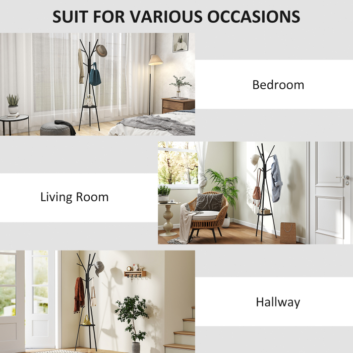  Cuier Pom metal/lemn 45×45×180 cm [6]