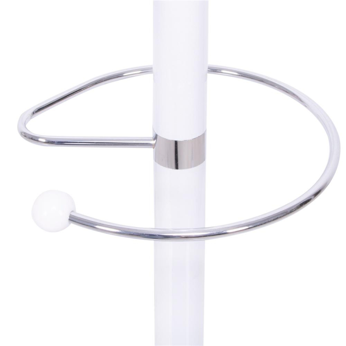Cuier tip pom din metal Sersimo, 12 agatatoare, 174cm, alb [6]