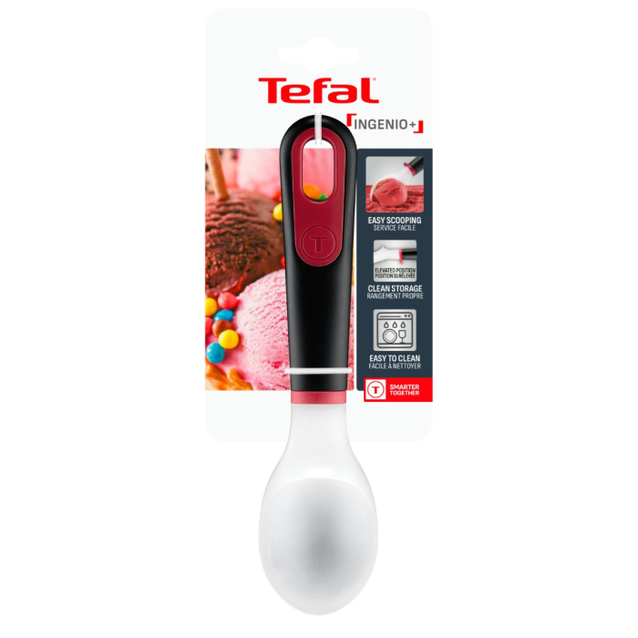 Cupa pentru inghetata Tefal Ingenio+ K1980134, compatibilitate cu masina de spalat vase, plastic, negru & rosu [11]