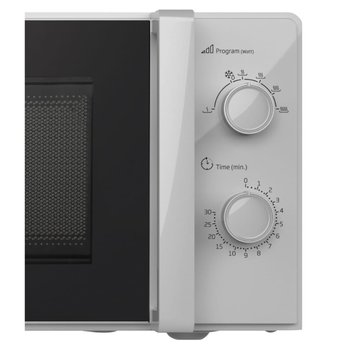 Cuptor cu microunde Beko MOC20100SFB, 20 L, 700 W, 6 niveluri de putere, dezghetare, control mecanic, argintiu/negru [4]