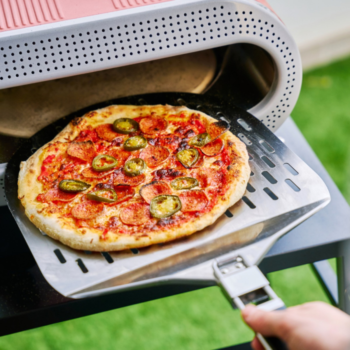 Cuptor electric pentru pizza Tefal Pizza Pronto JM600TE0, 2600 W, 4 trepte de temperatura, piatra rotativa automata, accesoriu pentru feliat pizza, pa [8]