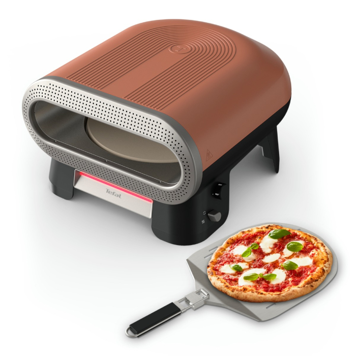 Cuptor electric pentru pizza Tefal Pizza Pronto JM600TE0, 2600 W, 4 trepte de temperatura, piatra rotativa automata, accesoriu pentru feliat pizza, pa [12]