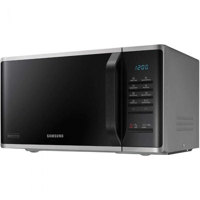Cuptor microunde Samsung MS23K3513AS, putere w 800, capacitate l 23, numar programe 6, trepte de putere 5, gri, negru [2]