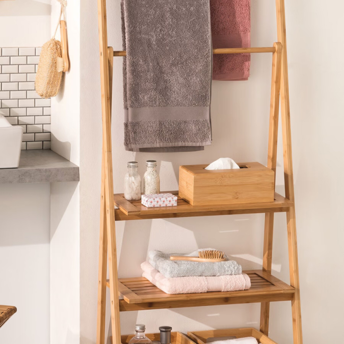 Cutie servetele 5Five cu capac detasabil, bambus, 25x13x8 cm, natur [2]