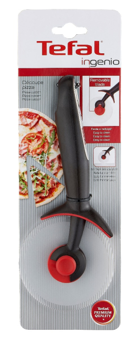 Cutit pentru pizza Ingenio K2071114, calitate premium, design inovator, fara BPA sau ftalati, lama de inox, plastic, negru [8]
