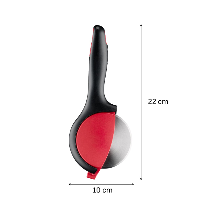 Cutit pizza Tefal Ingenio K1990334, inox, capac de protectie pentru lama, lama detasabila, negru & rosu [11]