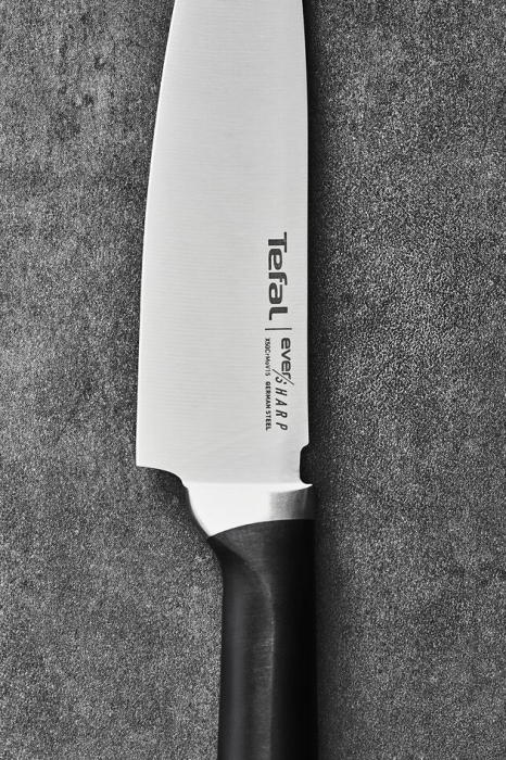 Cutitul bucatarului cu suport de ascutire Tefal Ever Sharp K2569004, 16.5 cm, suport cu tehnologie Dual Pivot, sistem de blocare, otel german [11]