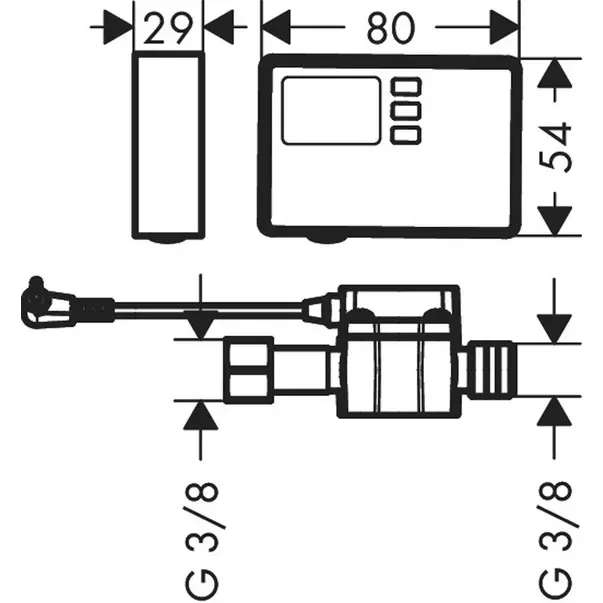 Debitmetru Hansgrohe F23 [2]