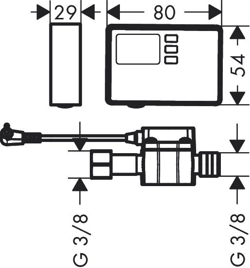 Debitmetru Hansgrohe F23 [2]