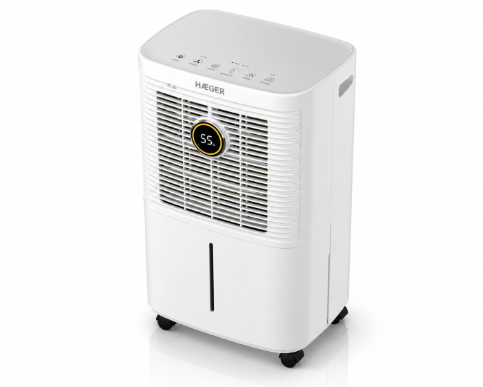 Dezumidificator digital HAEGER DIGI DESUMI 10, Capacitate 10 L/zi, Display digital, Control tactilrezervor 1.6L, Drenaj continuu, Alb [3]