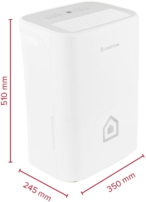 Dezumidificator portabil Ariston DEOS 16S Wi-Fi, capacitate 16 litri/zi, control prin aplicatia Ariston Clima [3]