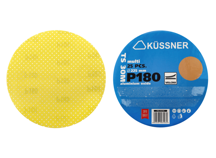 Disc abraziv multi-gauri Küssner TS30M, Ø 225 mm, acoperire cu corindon, granulatie *P180*, pachet de 25 [2]