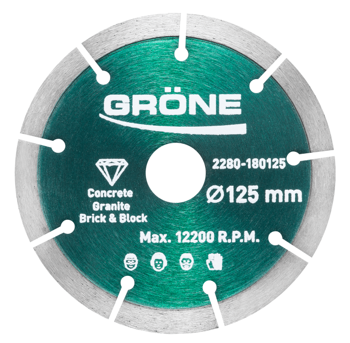 Disc diamantat Gröne Ø 125 x 22,23 mm cu muchie segmentata [2]