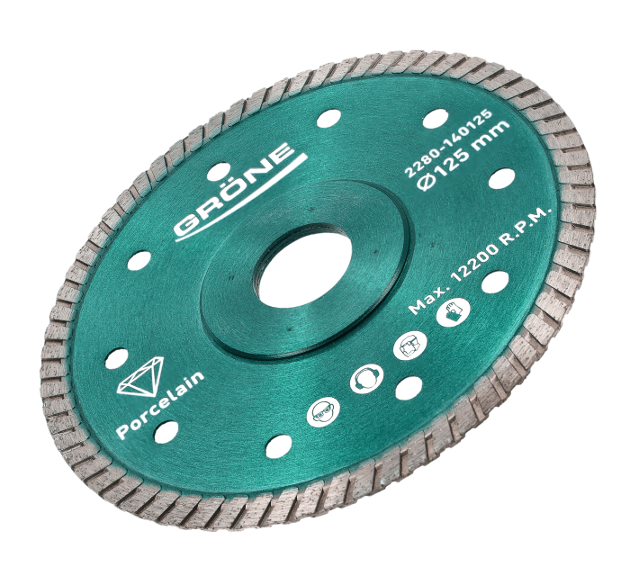 Disc diamantat Gröne Ø 125 x 22,23 mm Muchie tesita Turbo [3]