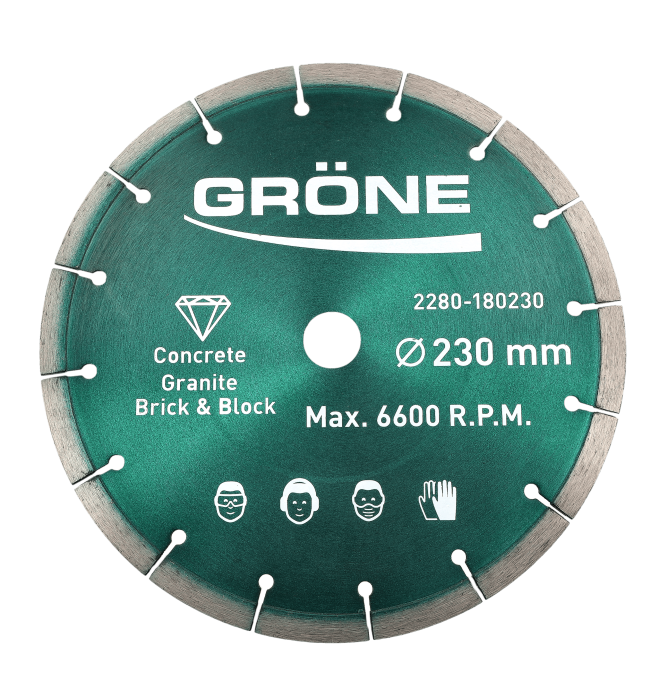 Disc diamantat Gröne Ø 230 x 22,23 mm cu muchie segmentata [2]