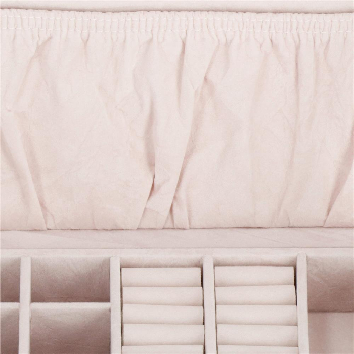 Cutie depozitare si organizare bijuterii, MDF, piele ecologica, 26 x 26 x 8,5cm, negru sarpe [7]