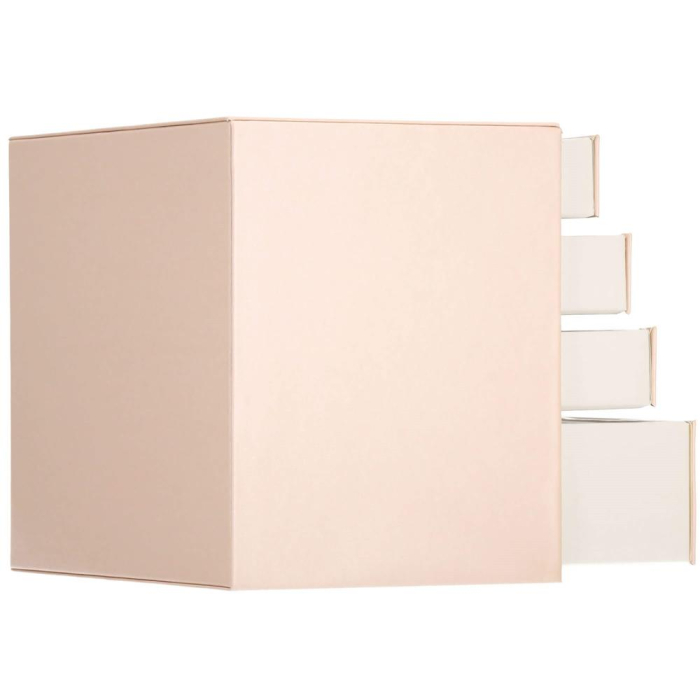 (DL) Cutie depozitare si organizare bijuterii, piele ecologica + velur, 26 x 22 x 18 cm, roz [7]