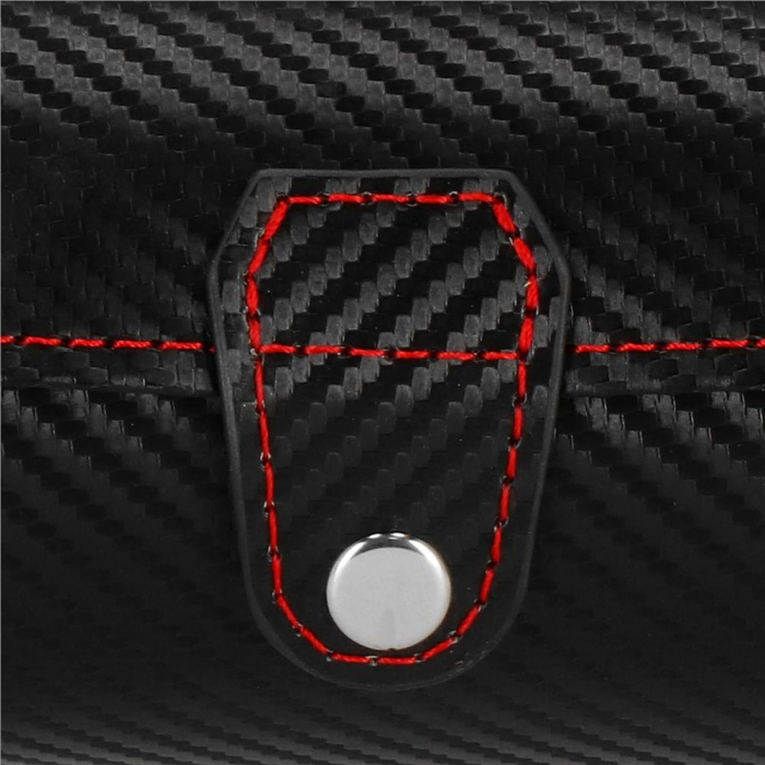 (DL) Cutie depozitare si organizare ceasuri si alte accesorii, MDF, piele ecologica, 20x9cm, negru [12]