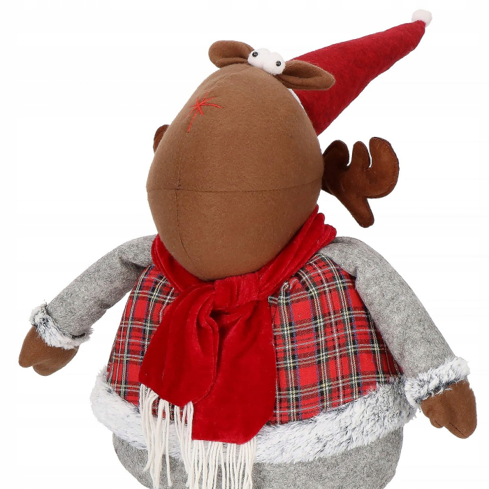 (DL) Figurina Craciun, Ren, picioare telescopice, inaltime extensibila 55-95cm [10]