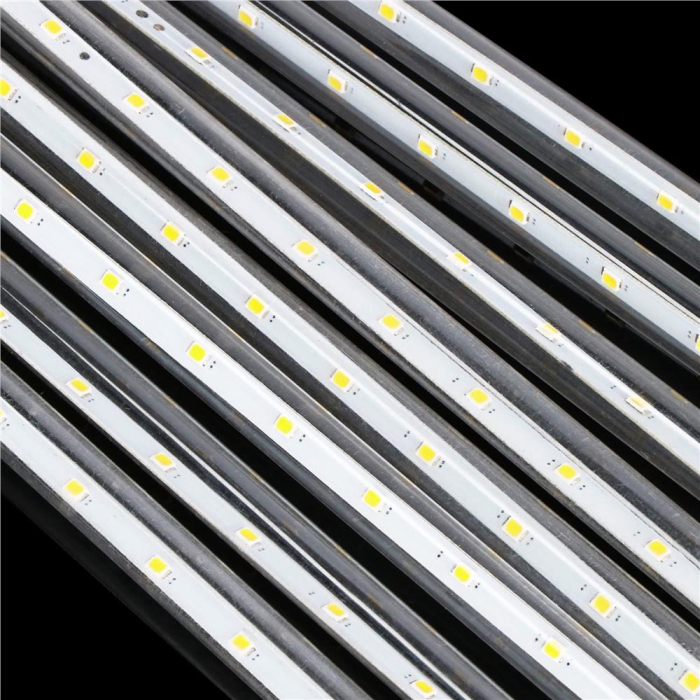 (DL) Instalatie de Craciun, 8 tuburi, 30cm, 144 LED, ploaie de meteoriti, alb [7]