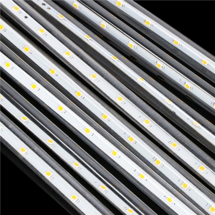 (DL) Instalatie de Craciun, 8 tuburi, 30cm, 144 LED, ploaie de meteoriti, galben [7]