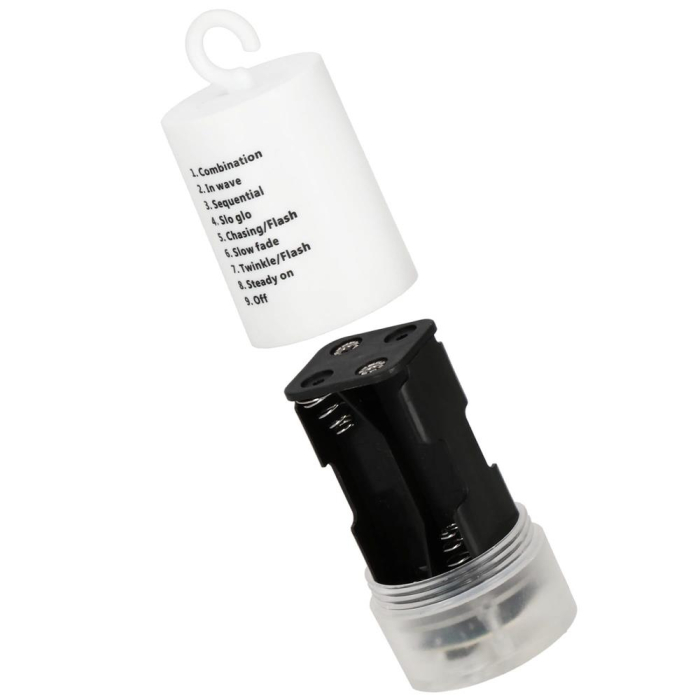 (DL) Instalatie lumina decorativa STAR cu 100 LED-uri, diametru 30cm, alimentare baterii, iluminare galbena [13]