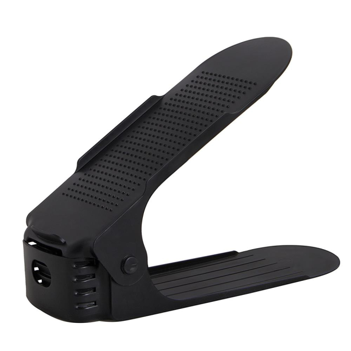 (DL) Set 10 organizatoare pentru pantofi regalabile, plastic, culoare negru [7]