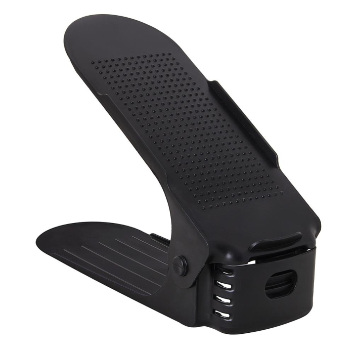 (DL) Set 10 organizatoare pentru pantofi regalabile, plastic, culoare negru [9]