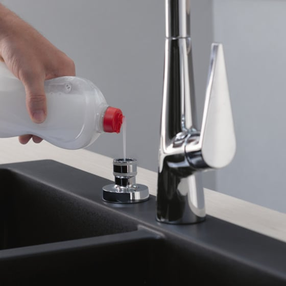 Dozator detergent gri periat Hansgrohe A51 [5]