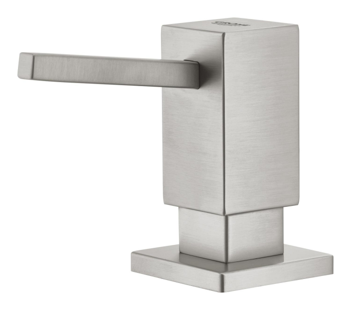 Dozator sapun bucatarie Grohe 40649DC0, Cube, incastrat, 500 ml, mat, otel satinat [2]
